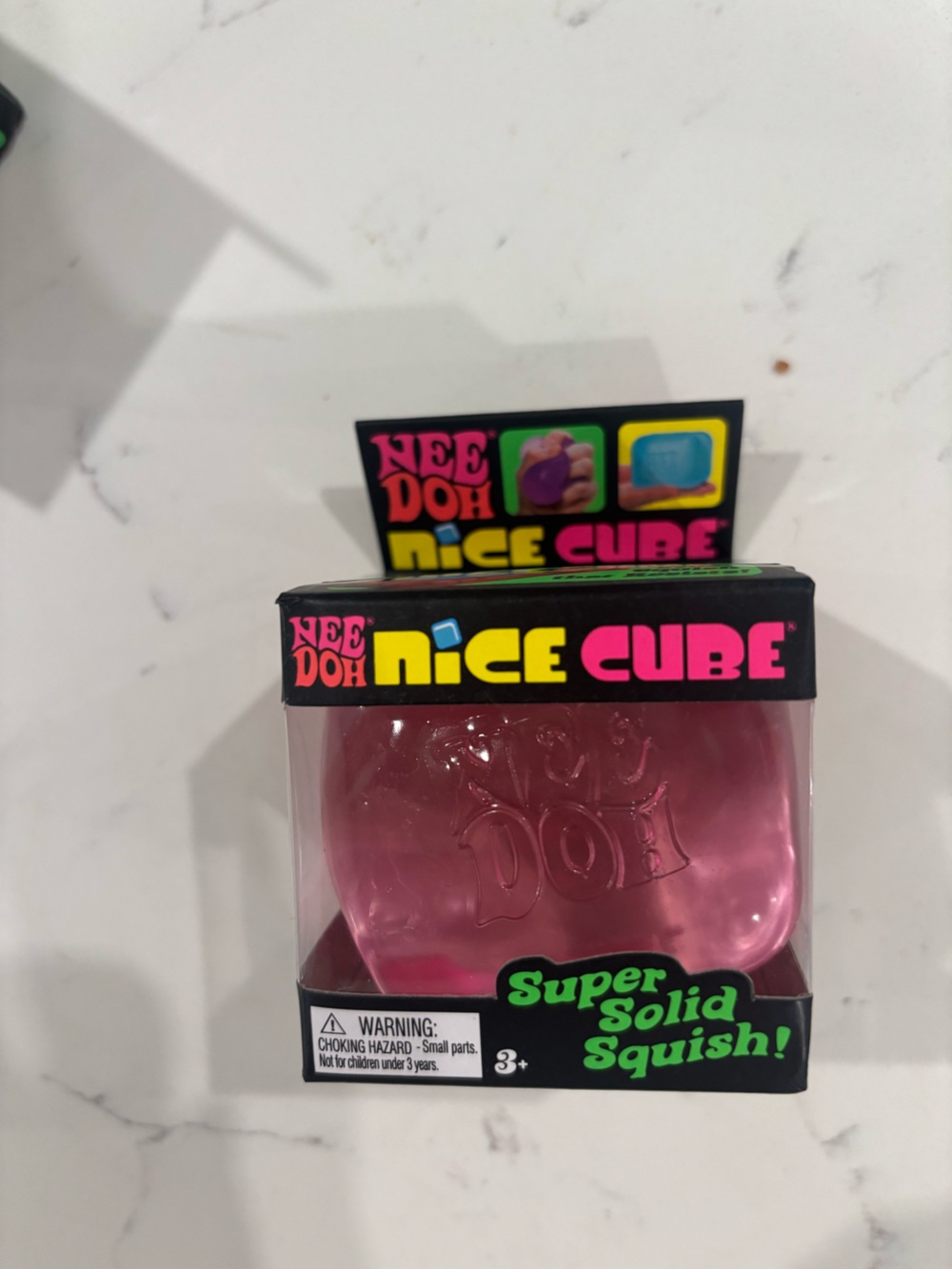 Nee doh Nice Cube Pink Squishy Toy